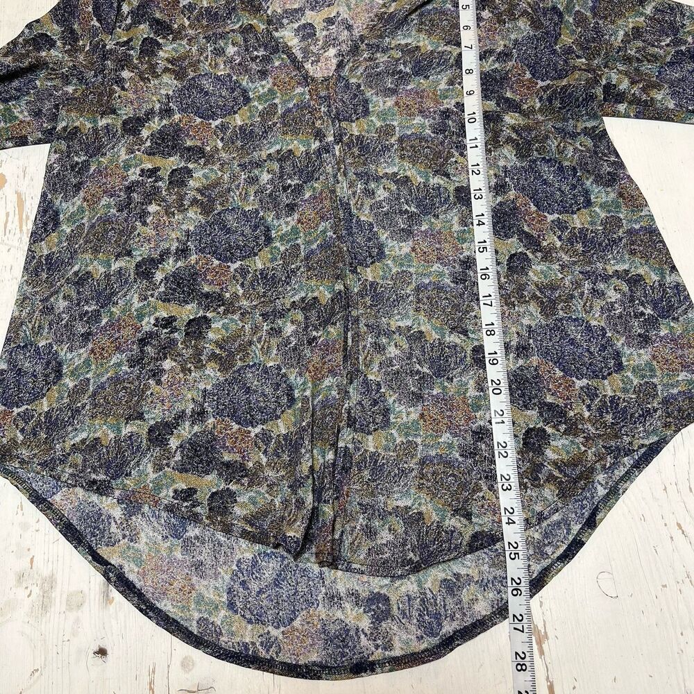 ASTR the Label Blouse Top Size M Multicolor All Day Wear High Low Lightweight - Picture 8 of 13